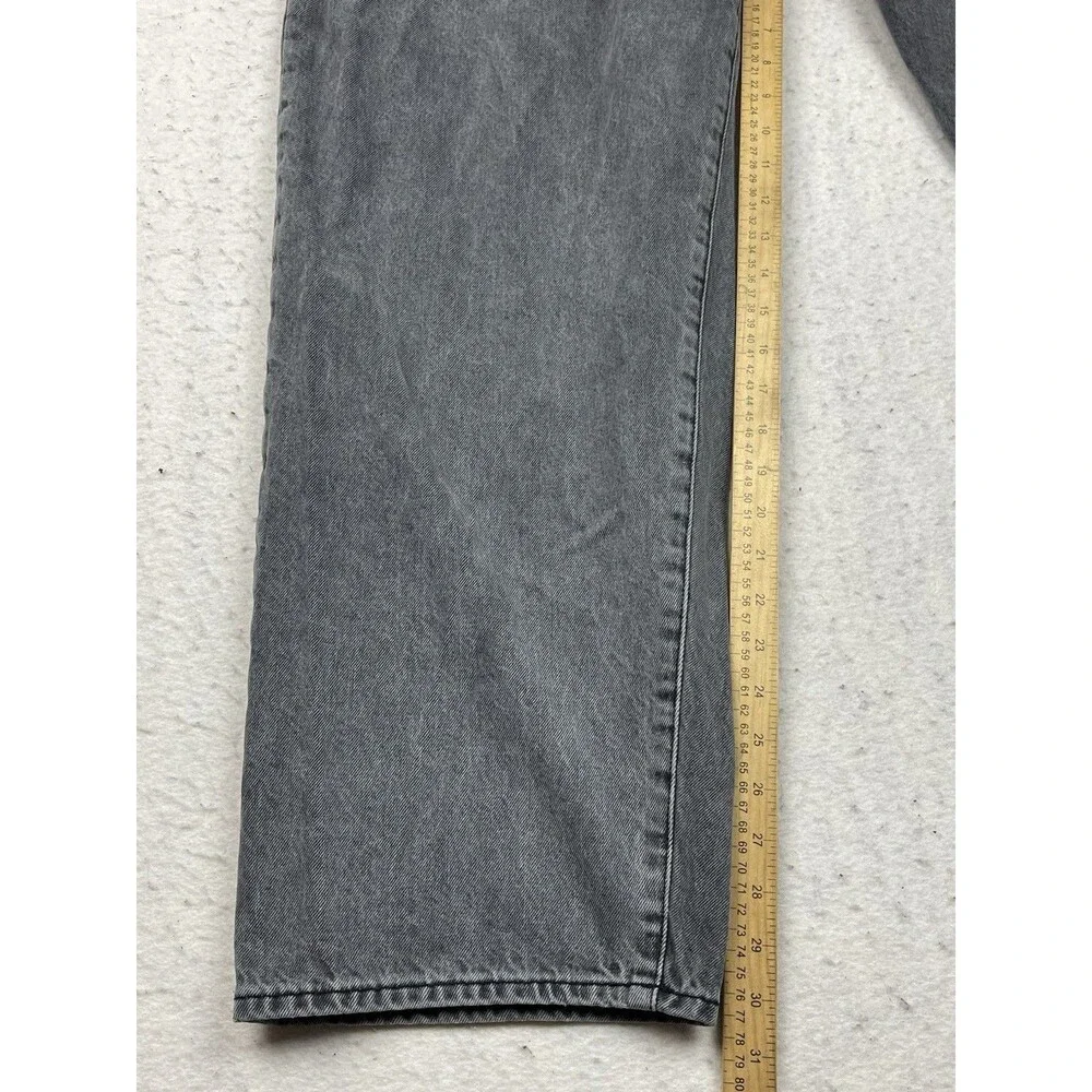 Gap Baggy Fit Men’s Size 38x32 Charcoal Gray Wash Cotton Denim Jeans 2024